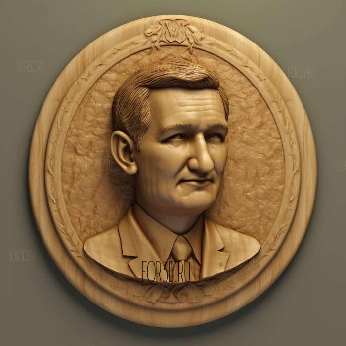 ted cruz 4 stl model for CNC